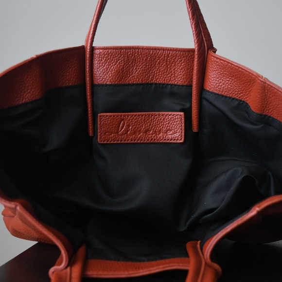 SOLD🥀 Oliveve Zoe Leather Tote In Red Clay - Picture 4 of 12